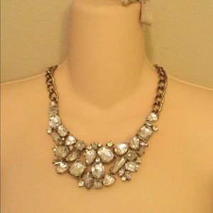 Baublebar sugarfix rhinestone silver tone necklace